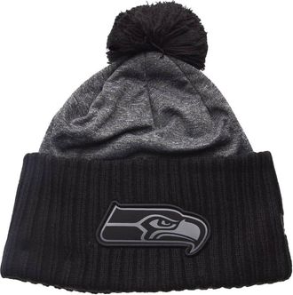 New Era Seattle Seahawks Beanie Nfl Grey Collection Pom Knit Grey - One-Size