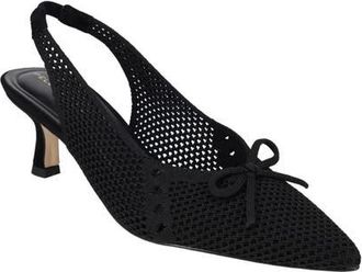 Pelle Moda Beliz Slingback Pointed Toe Kitten Heel Pump in Black at Nordstrom, Size 7.5