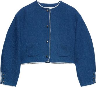 Msgm Giacca con rifinitura a contrasto - Blu