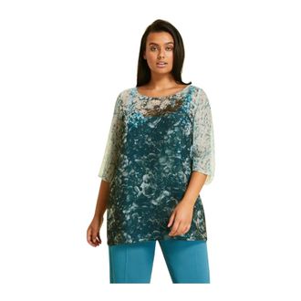 Marina Rinaldi Dames, Blouses & Shirts, Veelkleurig, Maat: 3XL