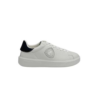 Blauer Buck07/Lea Sneaker - Heren - Schoenen - Wit - Maat: 41 EU Leer
