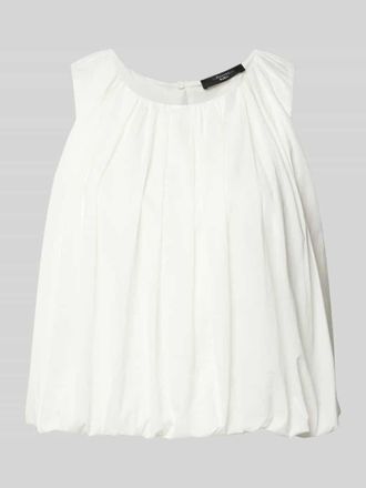 Max Mara Regular Fit Blusentop aus reiner Baumwolle Modell ANGEL in Weiss, Gr&ouml;&szlig;e XXL