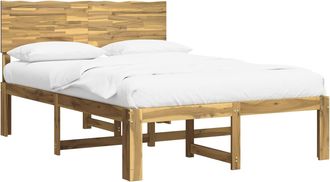 vidaXL Cama Doble Con Cabecero Rostock Blanco 120 X 190 Cm Vidaxl