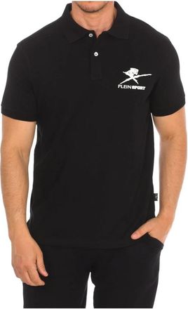 Plein Sport Polo met korte mouwen - Heren - Fitness - Zwart - S - Katoen - Fitness