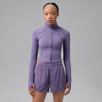 Nike Jordan Womens Jordan Sport Flightweight Dri-FIT Jacket in Purple | IM8590-553