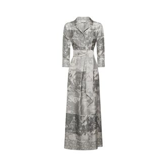Pierre-Louis Mascia Maxi Dresses, female, Gray, Size: XS Aloegum Shirt Dress