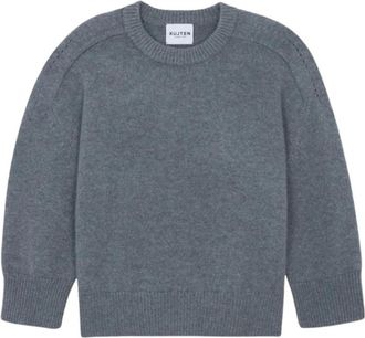 Kujten Kujten, Truien & Vesten, Dames, Grijs, M, Rondgebreide trui