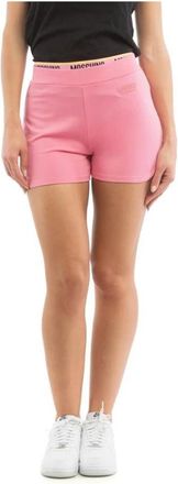 Moschino Sport - Dames - Bermuda - Roze - L - Katoen - Korte Broeken