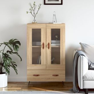 vidaXL Vidaxl - Aparador Alto Madera De Ingenier&iacute;a Roble Sonoma 69,5x31x115 Cm