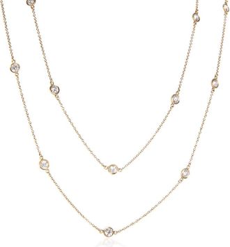 Tiffany & Co. Pre-Owned Tiffany & Co. Yellow Gold Diamond Elsa Peretti Diamond By The Yard Necklace