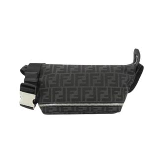 Fendi Pre-owned Belt Bags, female, Black, Size: ONE SIZE Pre-owned Canvas Calfskin Waist Bag