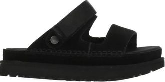 UGG Goldenstar Glide Sandal - Dames - Sandalen - Zwart - 36 EU - Leer - Schoenen
