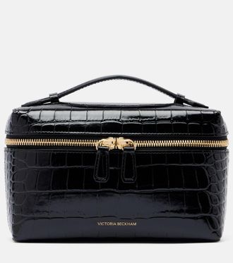 Victoria Beckham Vanity croc-effect leather vanity bag