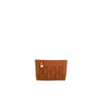 Carolina Herrera Clutches, female, Brown, Size: ONE SIZE Andy Clutch