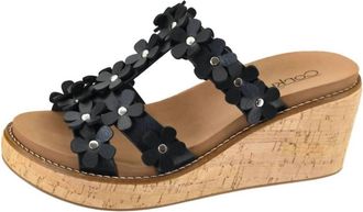 Corkys Footwear Womens Mic Drop Wedge Sandal In Black