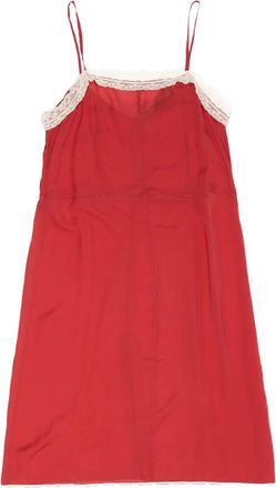 Bimba & Lola Midi-jurk met kanten afwerking - Rood