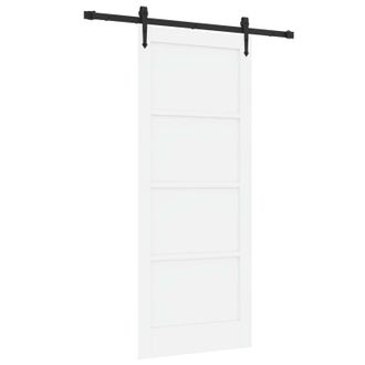 vidaXL Puerta Corredera Orkdal 83 X 202 Cm Madera De Pino Maciza Vidaxl