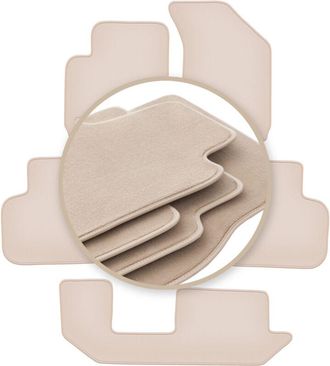 OEM Alfombrillas Premium Beige Para Fiat Freemont 7 Plazas 2011-2016