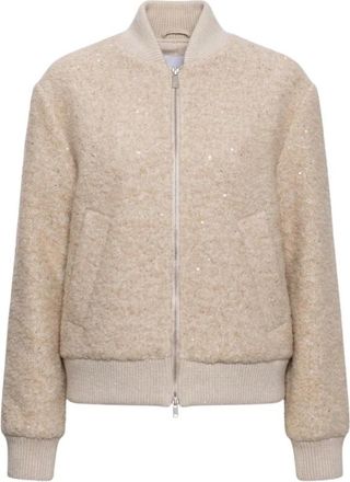PESERICO A21103 A7733 Bomberjack - Dames - Bomber jackets - Beige - S - Jassen