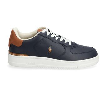 Polo Ralph Lauren Sneakers, male, Black, Size: 11 US Masters Court Leather Sneaker