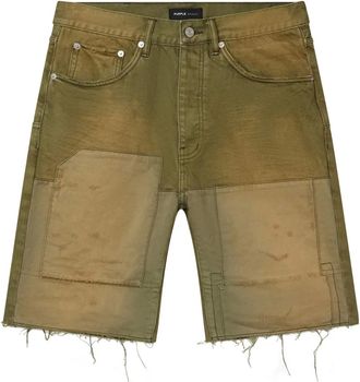Purple Shorts P059 Patchwork Overdye - Verde