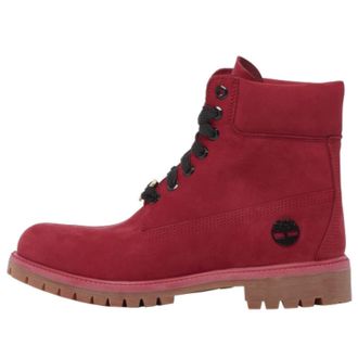 Timberland 6 Inch Premium Waterproof Boot Medium Red Black TB0A6CK4626