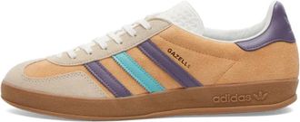 adidas Gazelle Indoor - Heren - Sneakers - Bruin - 44 EU - Leer - Schoenen