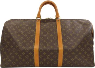 Louis Vuitton Brown Monogram Canvas Boston Bag (Pre-Owned)