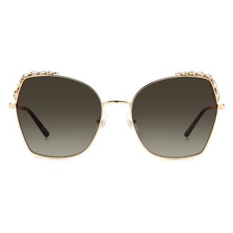 Carolina Herrera Brown Gradient Square Ladies Sunglasses HER 0145/S 0000/HA 59
