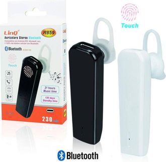 Trade Shop Trade Shop - Auricolare Cuffia Stereo Bluetooth Per Smartphone Tablet Touch Android Ios R859