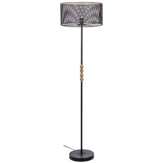 Wanderlust Deco L&aacute;mpara de pie de metal negro 39.5x39.5x139/152.5h cm