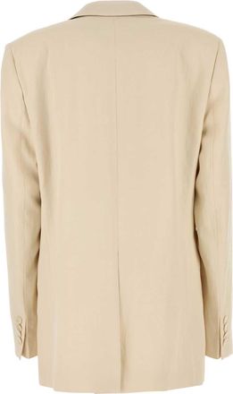 Stella McCartney Womens Ivory Viscose Blend Blazer Buttermilk Giacche E Gilet Jacket