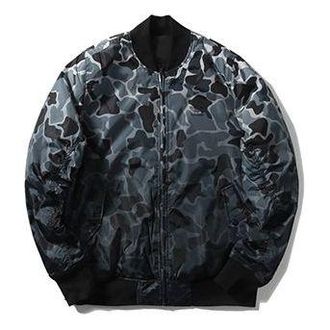 adidas originals GRAPHIC REV BOM Mens Cotton-padded Reversible Jacket Black DN8049