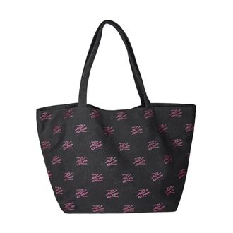 Karl Lagerfeld Autograph Shopper - female - Karl Lagerfeld - Shopping Bags - Black - ONE SIZE - Bags