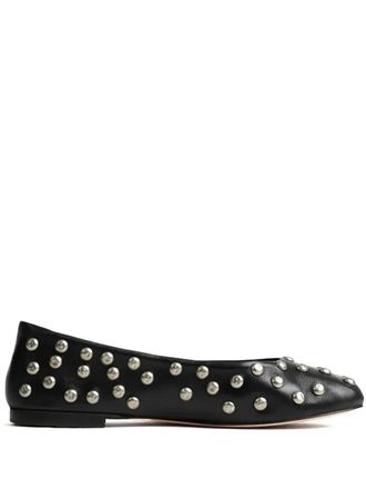 Gimaguas stud-embellished ballerina shoes - women - Leather/Leather/Leather - 41 - Black