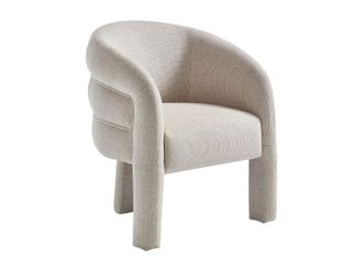 Vente-Unique Sillón en tejido texturizado beige ZELUVA