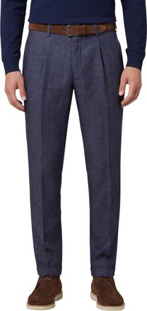 Gardeur Pantalon katoen donkerblauw flatfront katoen
