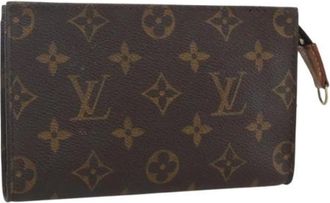 Louis Vuitton Pre-owned Clutches, female, Brown, Size: ONE SIZE Pre-owned Canvas Clutch