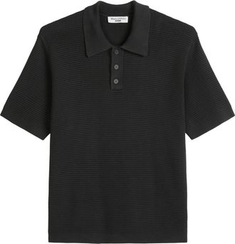 Marc O'Polo Denim Poloshirt MARC OPOLO DENIM, Herren, Gr. XXL, broken graphite, Strick, Obermaterial: 100% Baumwolle, regular fit normal, Rippb&uuml;ndchen, Shirts Poloshirt