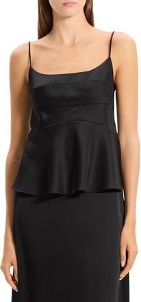 Theory Satin Camisole in Black at Nordstrom Rack, Size 8