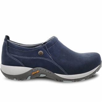 Dansko Womens Patti Shoe In Navy Milled Nubuck