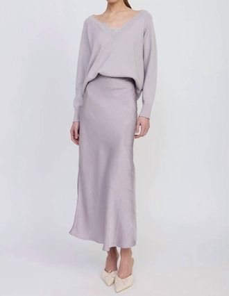 En Saison Aracella Maxi Skirt In Lavender