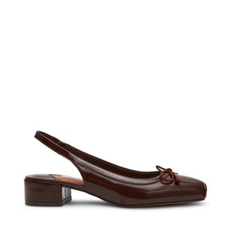 Steve Madden Loved Flat Shoe BRN PATENT