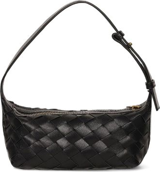 Walter Baker Aurora Woven Leather Mini Shoulder Bag in Black at Nordstrom Rack