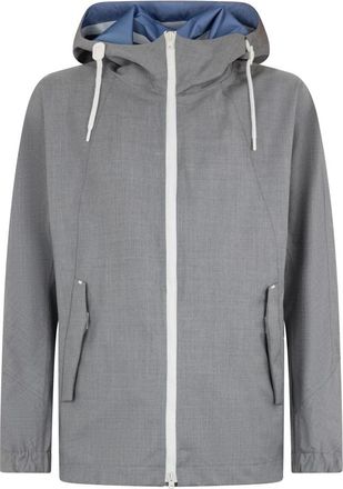Herno Front Zip Jacket - Heren - Zomerjassen - Grijs - L - Jassen