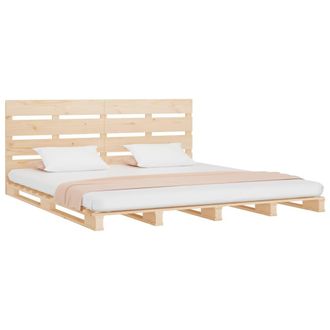 vidaXL Vidaxl - Estructura De Cama Sin Colch&oacute;n Madera Maciza De Pino 180x200 Cm