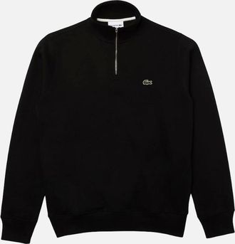 Lacoste Mens Lacoste 1/4 Zip Sweat - Black - Size: 38