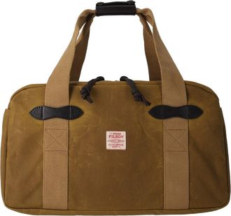Filson Brown Cotton Tin Cloth Small Duffle Bag
