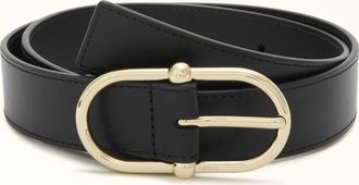 Furla Camelia Cintura Fissa Nero Nero Pelle Di Vitello Morbida Donna