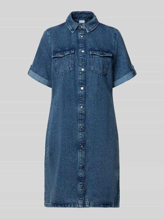 Vero Moda Tailliertes Jeanskleid aus Baumwoll-Mix in Jeansblau, Gr&ouml;&szlig;e XL